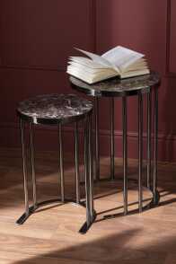 Set Of 3 Side Table Round