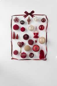 Caja De 6 Bolas De Navidad Perlas