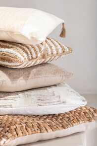 Cushion Ethnic Squares Wool/Cotton