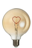 Ledlamp In Box Heart Glass