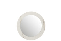 Miroir Marbre Mdf/Verre Blanc