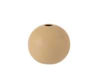Vase Ball Ceramic Beige Medium