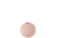 Vase Ball Ceramic Pastel Pink