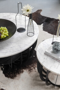 Coffee Table Round Marble/Iron