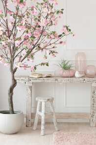 Vase Ovale Ceramique Rose Pastel