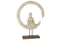 Buddha In Circle On Foot Poly