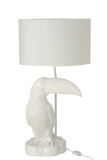 Lampe Toucan Resine Blanc