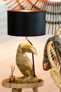Lamp Toucan Poly Gold/Black