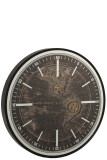 Reloj Mapamundo Mdf Antiguo