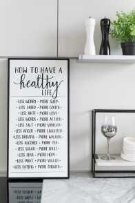 Plakat How To Have A Healthy Life