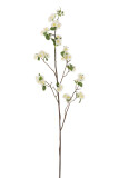 Blossom Branch Plastic White/Brown