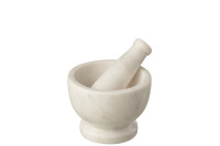 Mortar And Pestle Marble Round