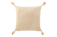 Cushion Tassel Cotton Orange/Beige