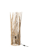 Lampara Ramas Metal/Bambu Small