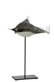 Fisch+Fuß Glas/Metall Grau/Schwarz