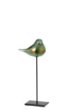 Bird On Foot Glass/Iron Green