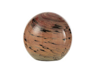 Paperweight Stripes Glass Brown