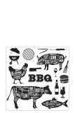 Pack 20 Napkins Barbecue Paper