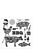 Pack 20 Napkins Barbecue Paper