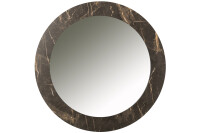 Mirror Marble Print Mdf/Glass Dark