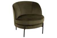 Chaise Lounge Ronde Textile/Metal