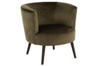 Chair Tub Textile/Wood Green