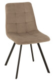 Chair Morgan Textile/Metal Beige