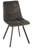 Chair Morgan Textile/Metal Grey