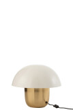 Lamp Mushroom Iron White/Gold