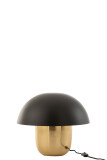 Lamp Paddenstoel Ijzer Zwart/Goud