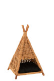 Tipi Pour Chat + Coussin Rotin