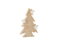 Christmas Tree Star Mango Wood
