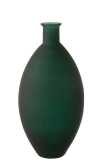 Vaso Ovale Vetro Opaco Verde
