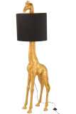 Lampe Girafe Resine Or