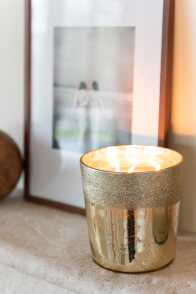 Scented Candle M-Chic Glass Gold
