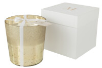 Scented Candle Deluxe Glass Gold