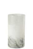 Vase Scavo Cylinder Glass Grey