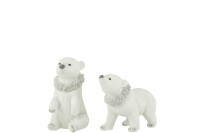 Polar Bear Winter Poly White