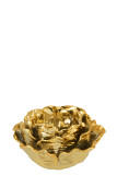 Tealight Holder Rose Ceramic Gold