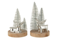 Tree + Reindeer Wood/Poly