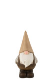 Gnome Ceramic Brown/Grey Small