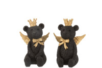 Bear Crown Poly Black/Gold Small