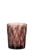 Drinkglas Mona Glas Donkerroze