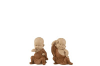 Monk Poly Brown Assortment Of 2