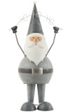 Santa Claus Hohoho Metal Grey