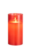 Ledlampe Glänzend Glas Rot Medium