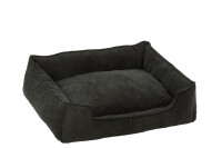 Dog Bed Corduroy Black Large