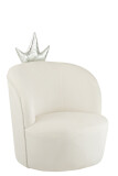 Child Seat Crown Velvet White 