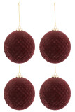Box Of 4 Christmas Baubles Pattern