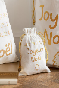 Bag Christmas French Velvet